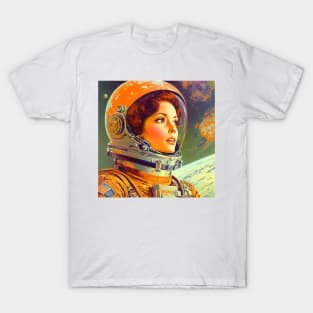 We Are Floating In Space - 17 - Sci-Fi Inspired Retro Artwork T-Shirt